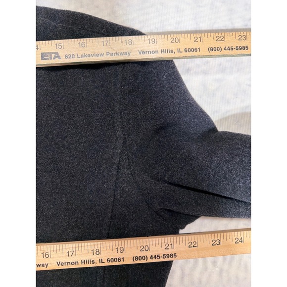 St Johns Bay Womens Charcoal Gray Wool Blend Hooded Zip Jacket Medium - Picture 5 of 12